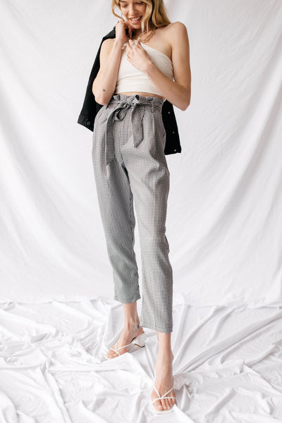 Gracie Paper-bag Trouser Pant - Olive + Paix